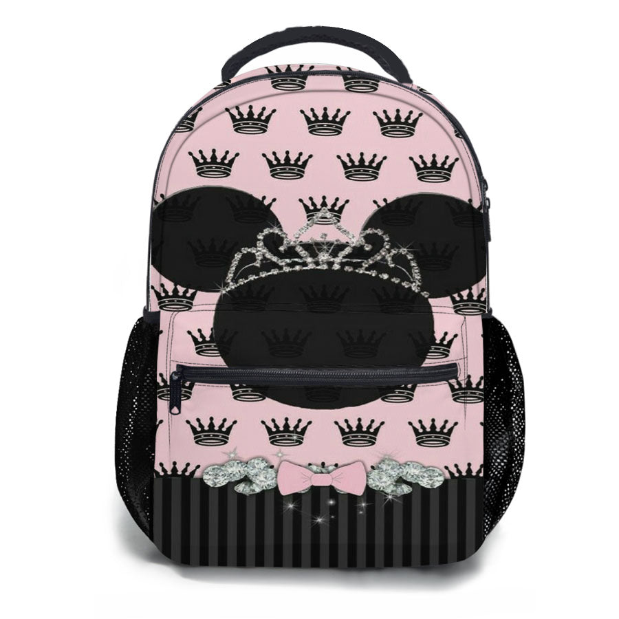 Queen Minnie Mouse Crown School Backpacks