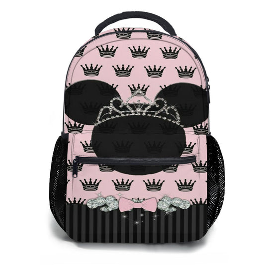 Queen Minnie Mouse Crown School Backpacks