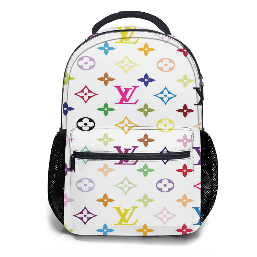 Rainbow Supreme X Louis Vuitton School Backpacks