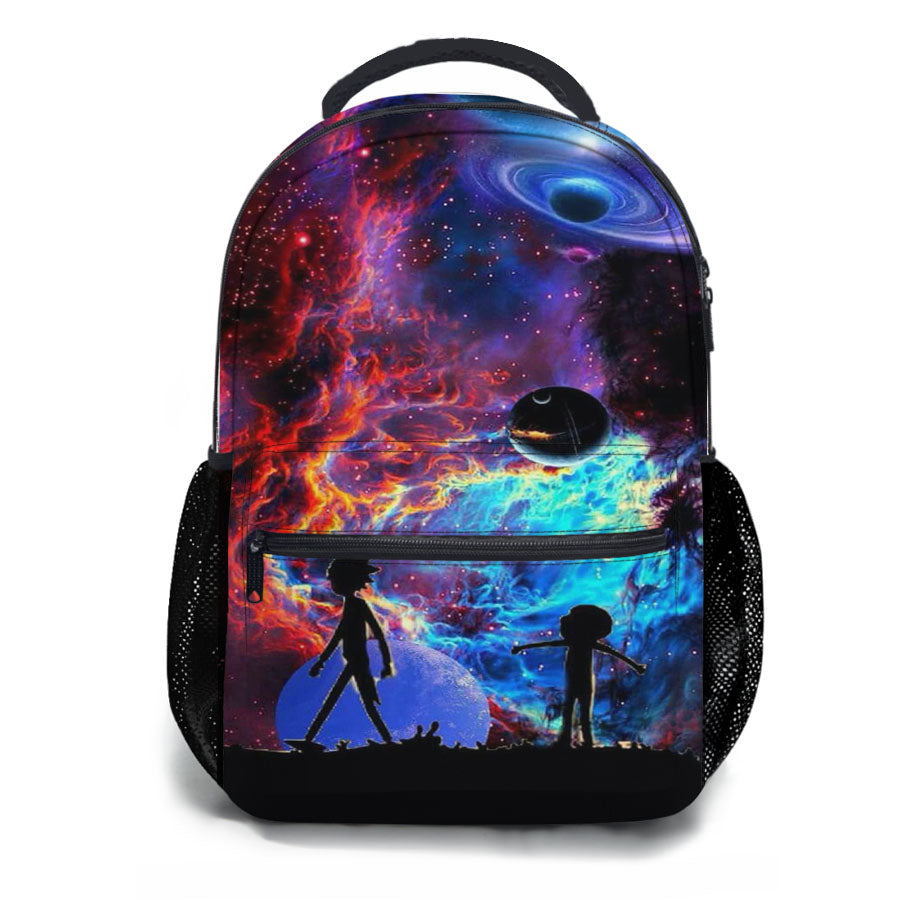 Rick And Morty Aurora School Backpacks