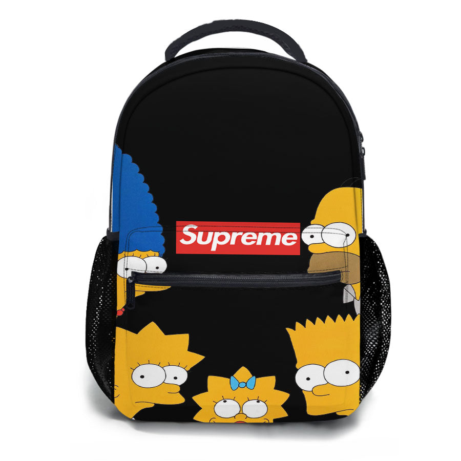 Simpson Family Supreme Black School Backpacks