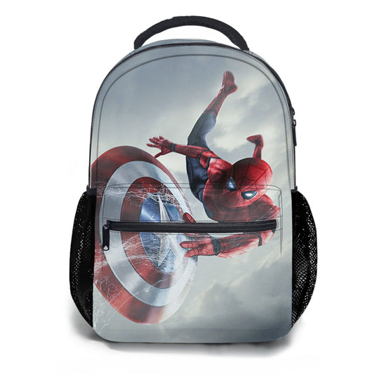 Spiderman Captain America Shield School Backpacks