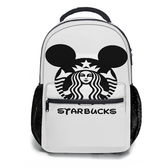 Starbucks Minnie Mouse Logo Black School Backpacks