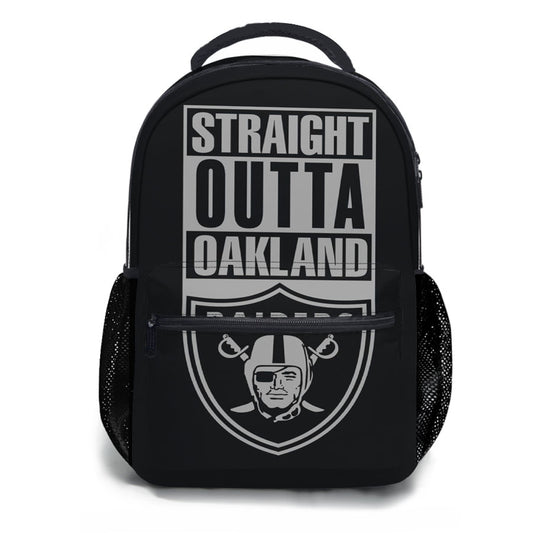 Straight Outta Oakland Raiders School Backpacks