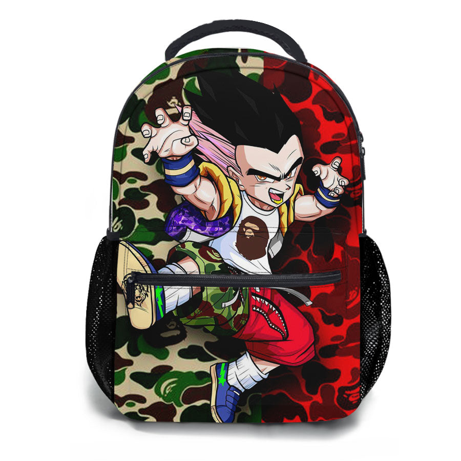 Supreme Bape Goku School Backpacks