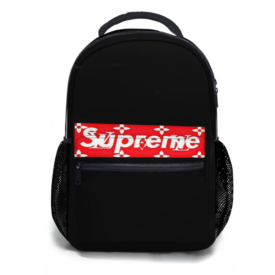 Supreme Box Louis Vuitton Logo School Backpacks