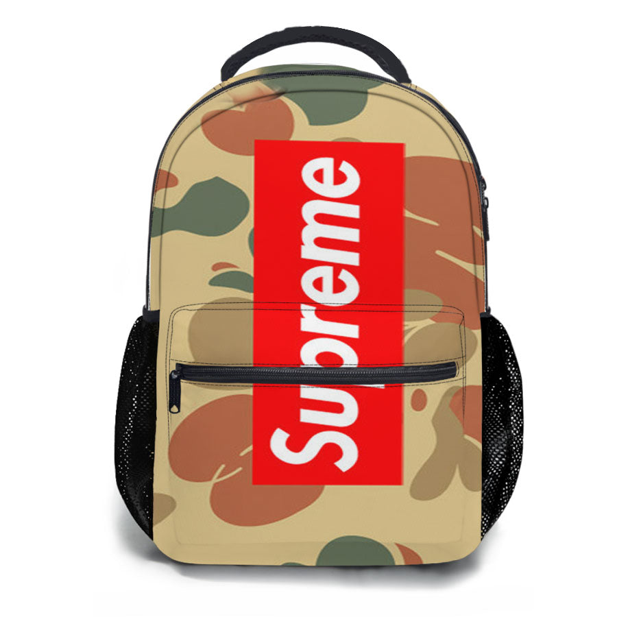 Supreme Camo Horizontal School Backpacks