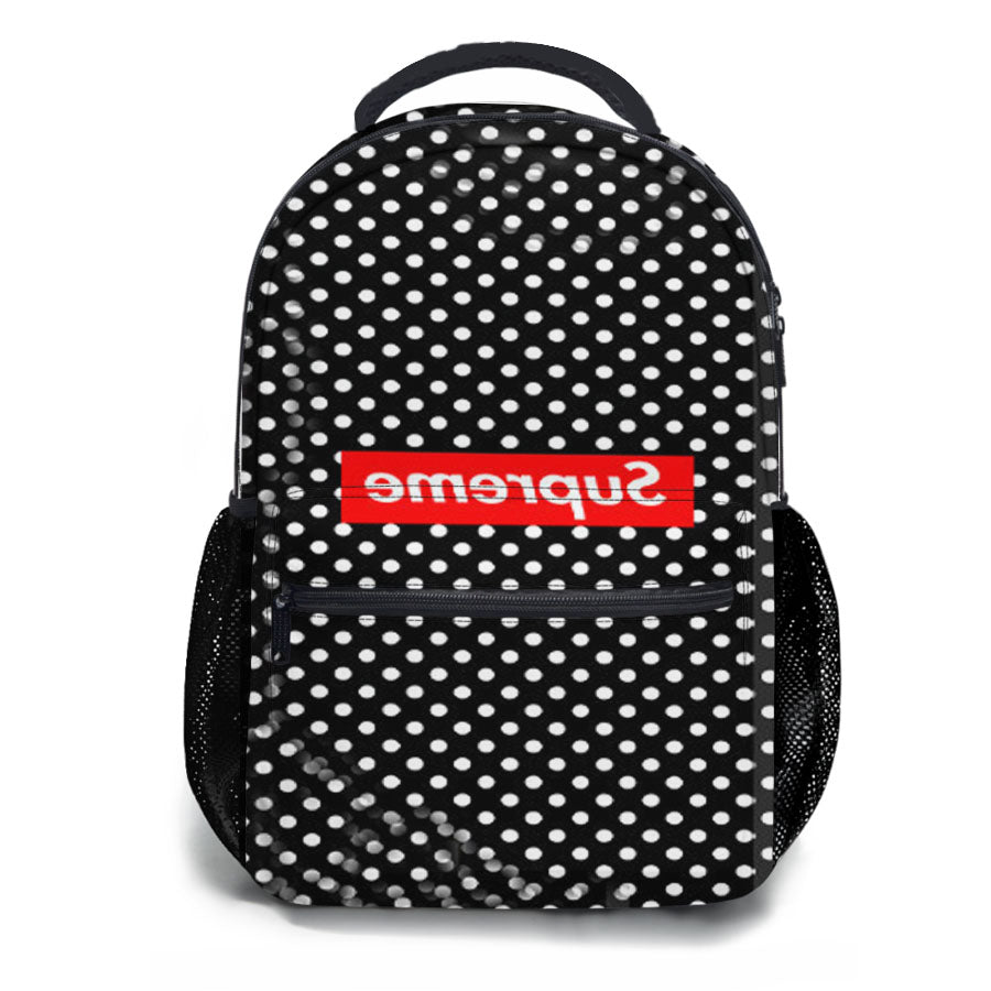 Supreme Clothing Skateboarding Logo School Backpacks