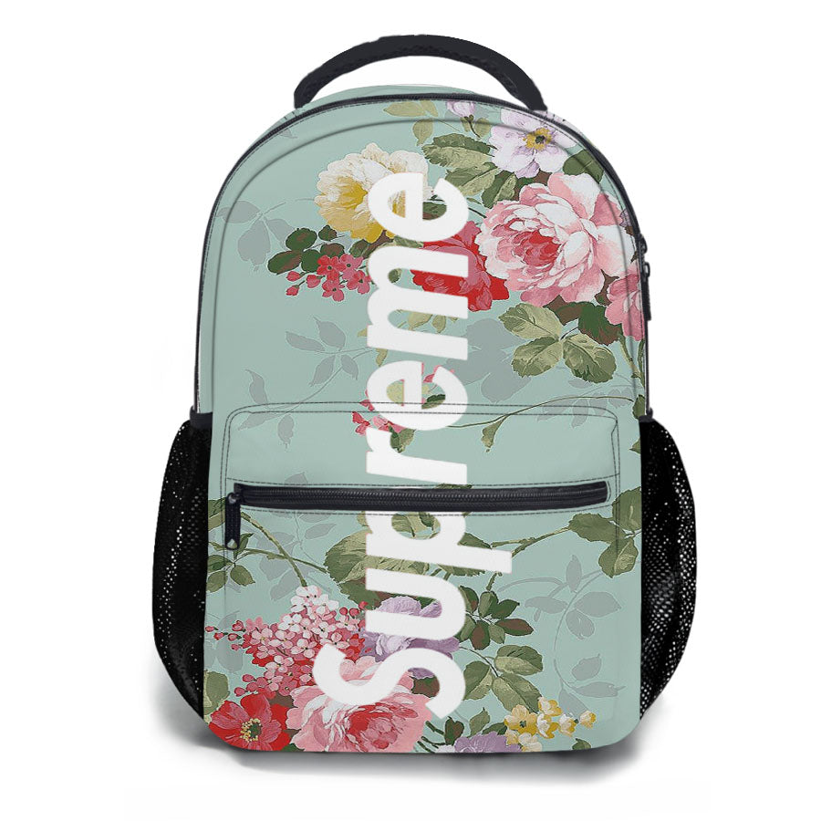 Supreme Flower 2 School Backpacks