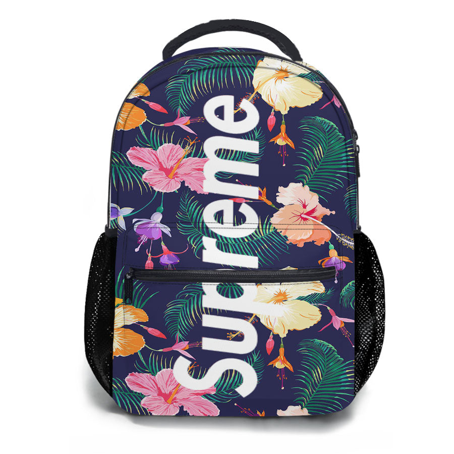 Supreme Flower Tropical School Backpacks