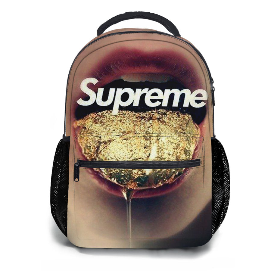 Supreme Gold School Backpacks