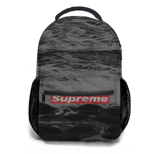 Supreme Logo Ocean School Backpacks