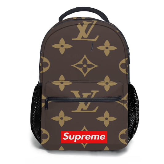 Supreme Louis Vuitton Logo School Backpacks