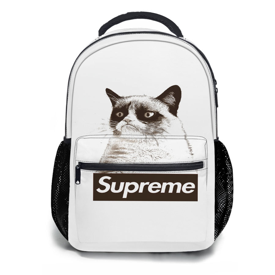 Supreme Nope Cat School Backpacks