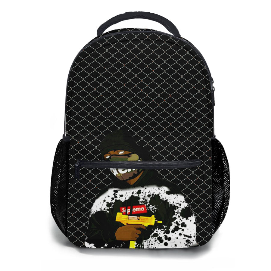 Supreme On Crazy Biker School Backpacks