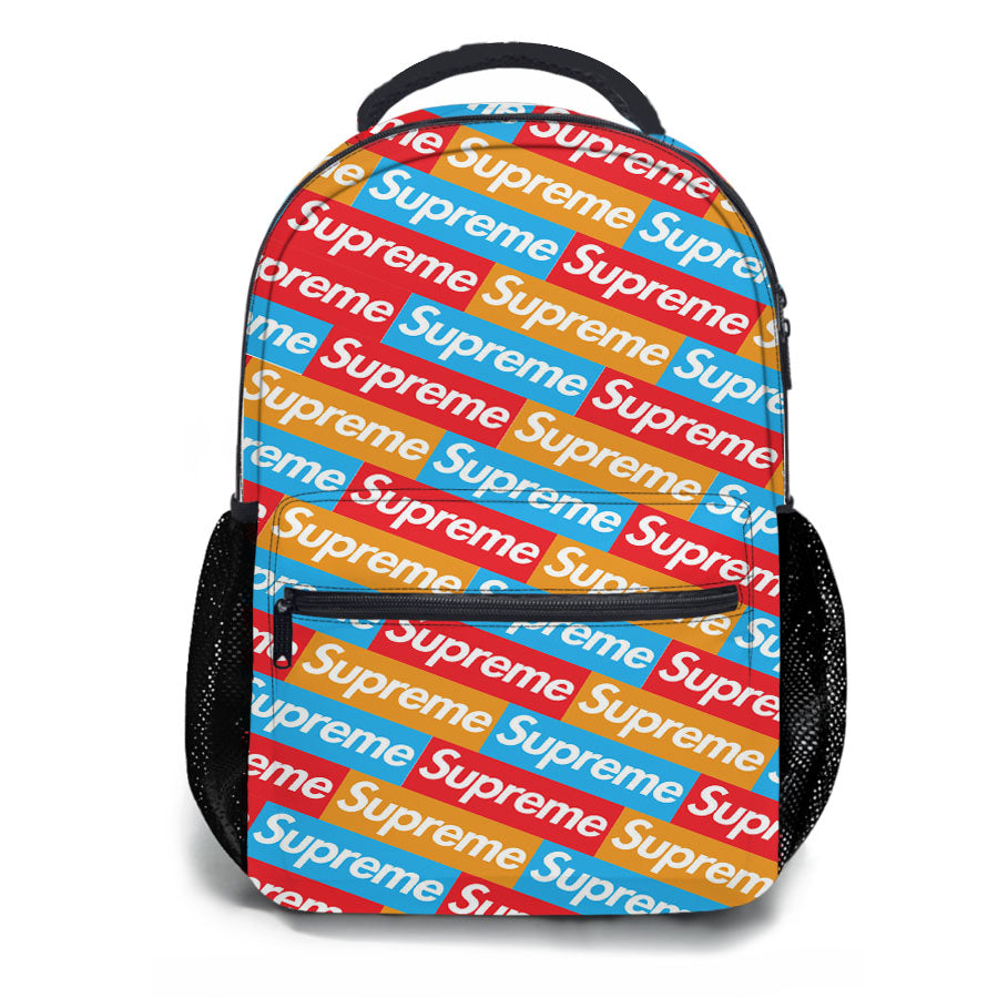 Supreme Pattern School Backpacks