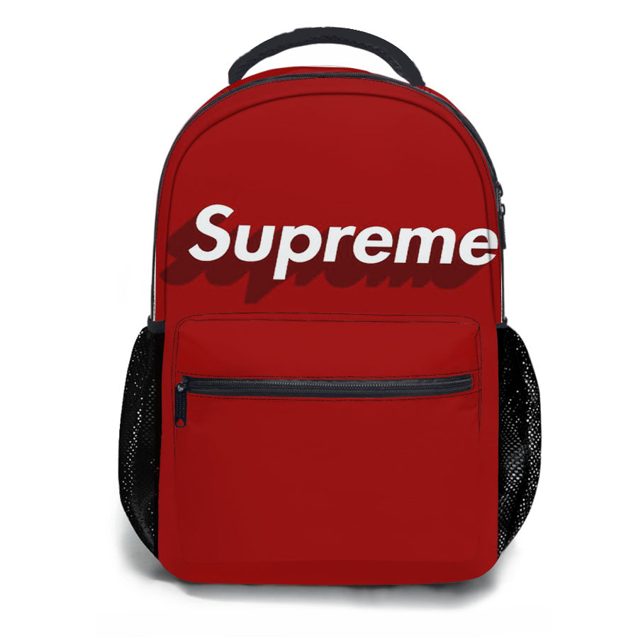 Supreme Red 3D School Backpacks