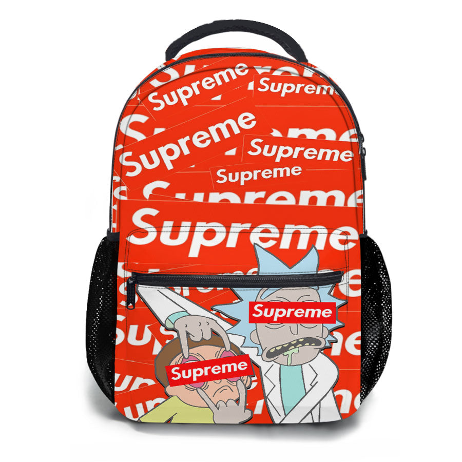 Supreme Rick And Morty Hype Eye School Backpacks