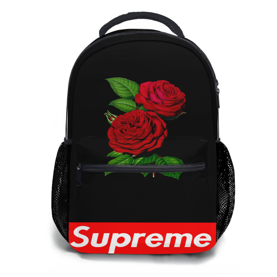 Supreme Rose Fpnt Red School Backpacks