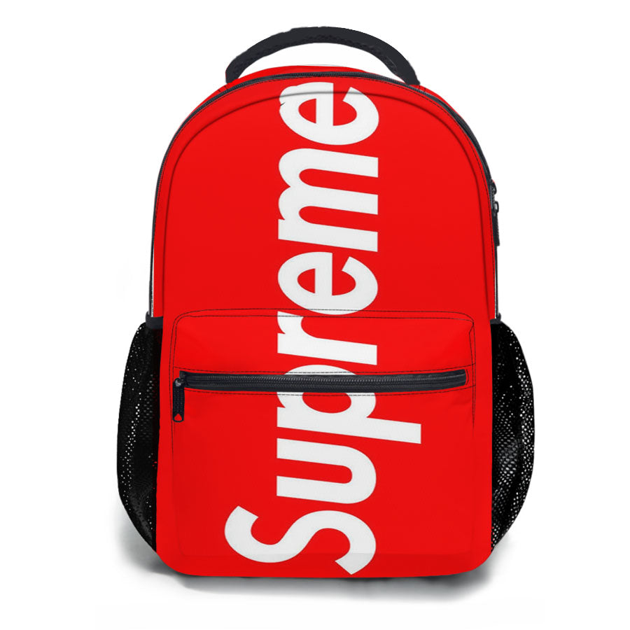 Supreme Simple Logo School Backpacks