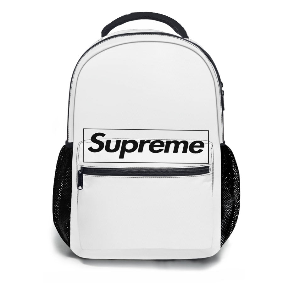 Supreme White School Backpacks