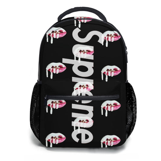 Supreme X Kylie Jenner Lips Logo School Backpacks