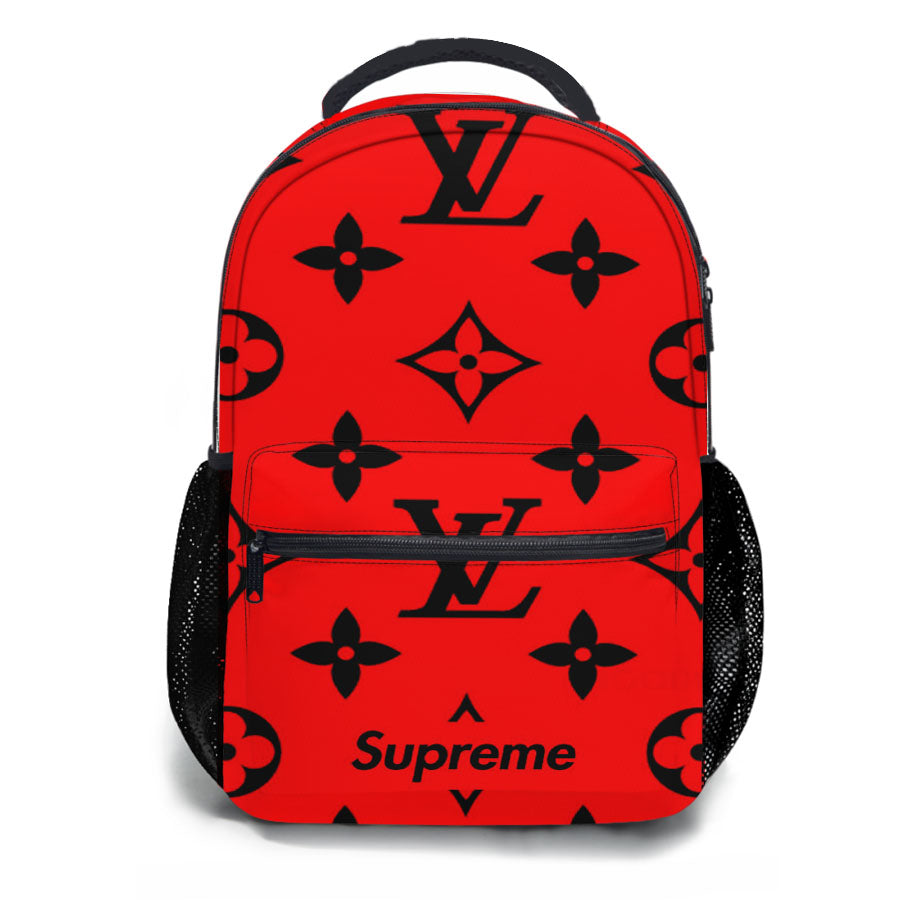 Supreme X Louis Vuitton Black School Backpacks