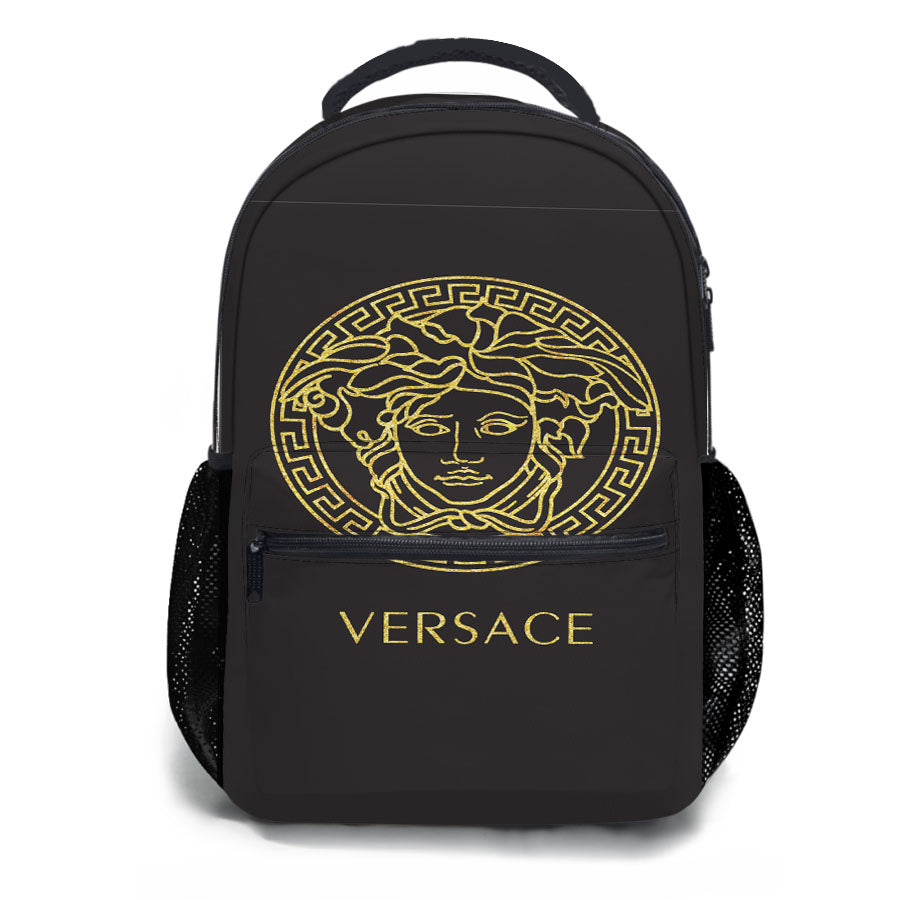 Versace Black Gold School Backpacks