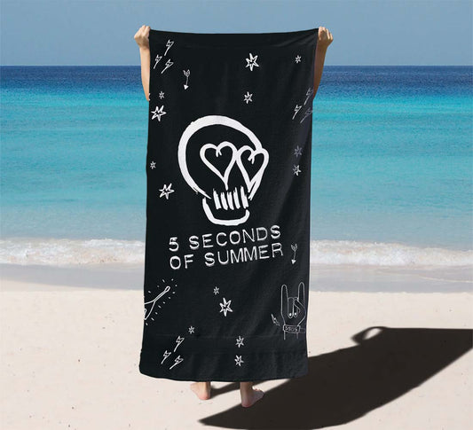 90'S Cup Jazz Pattern Beach Towels