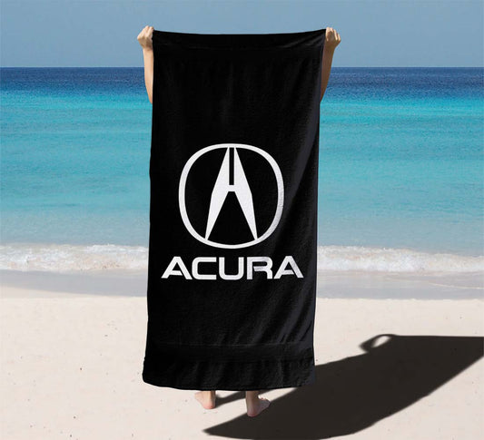 Acura Logo Black Beach Towels