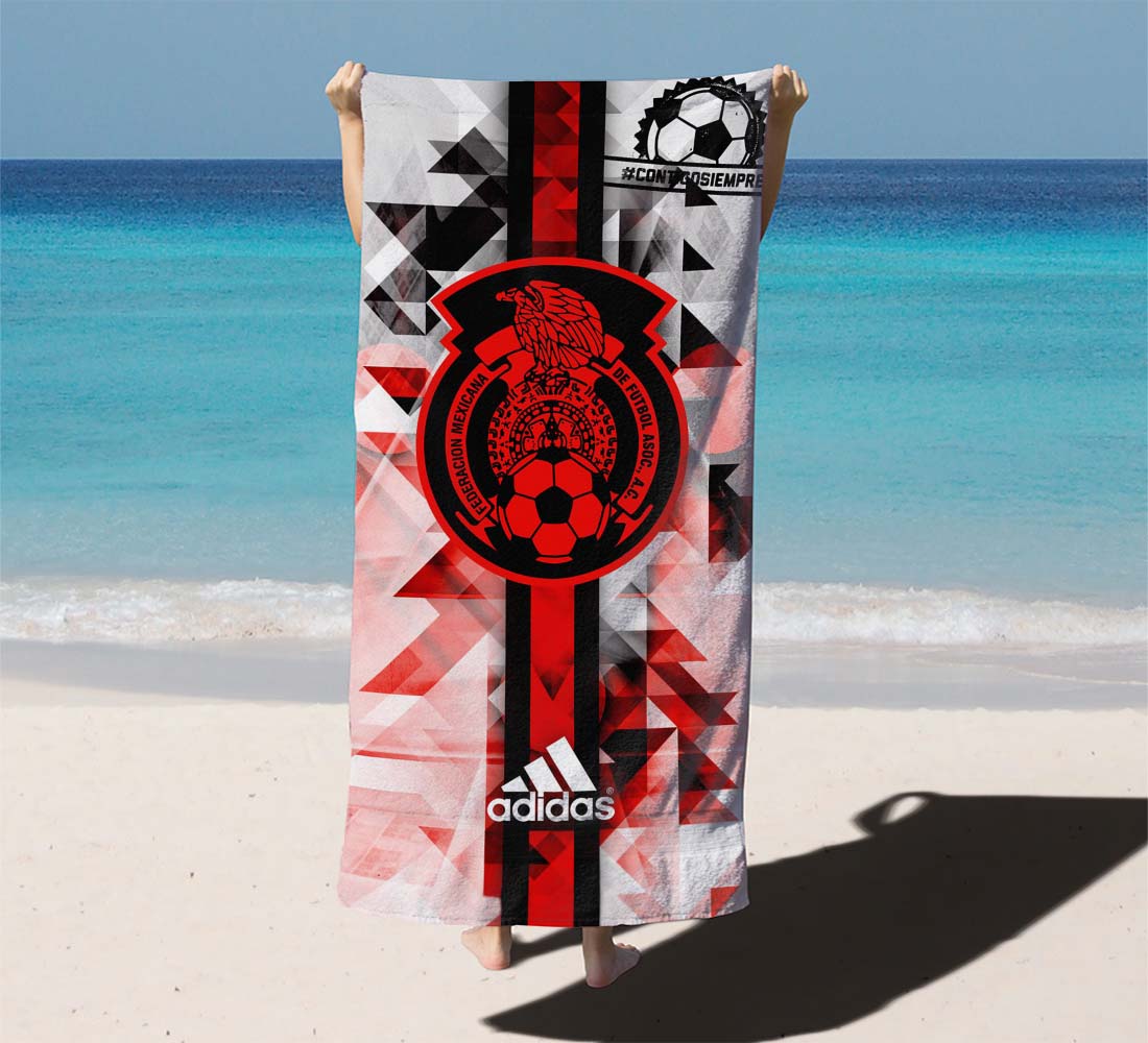 Adidas Mexico Soccer Eagle Pattern Beach Towels