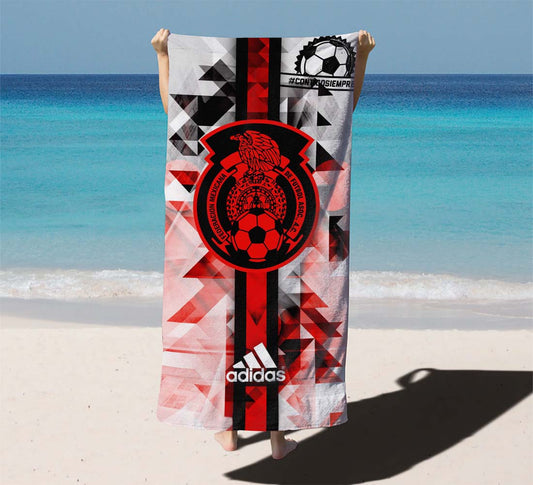 Adidas Mexico Soccer Eagle Pattern Beach Towels