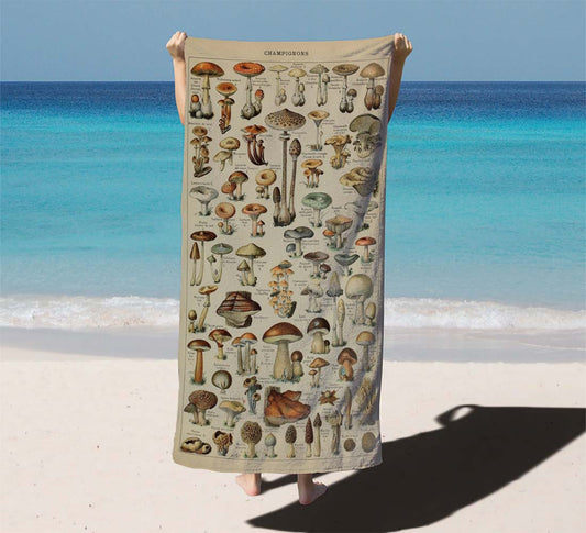 Adolphe Millot'S Mushroom Beach Towels