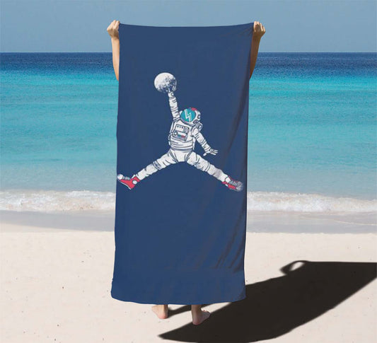 Air Jordan Astronaut Space Dunk Beach Towels