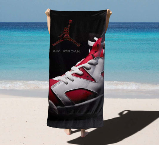 Air Jordan Shoes Logo Beach Towels