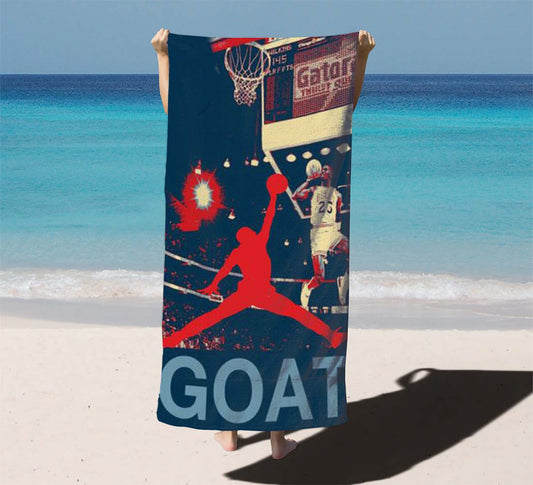 Air Jordan Wallpaper Beach Towels