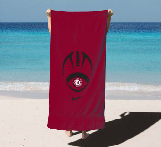 Alabama Football Nike Logo Beach Towels