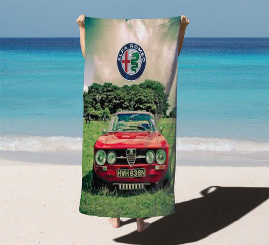 Alfa Romeo Car Style Beach Towels