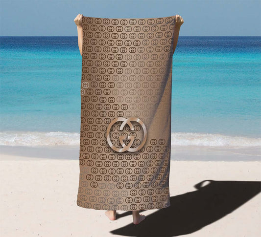 Gucci Metal Logo Beach Towels