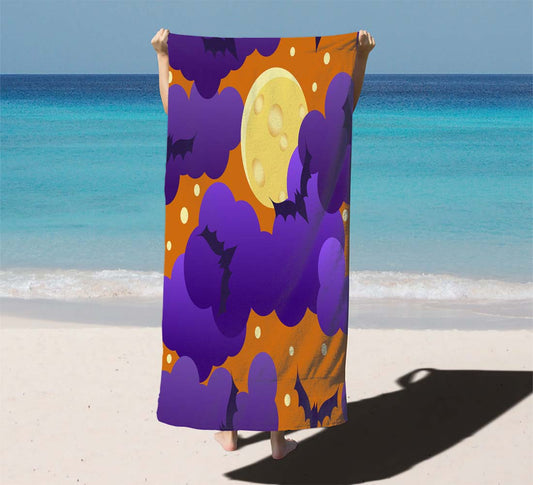 Halloween Pattern 03 Beach Towels