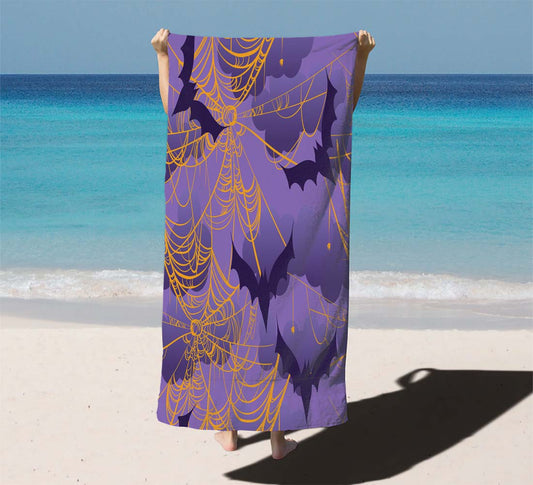 Halloween Pattern 04 Beach Towels