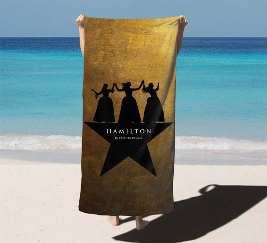 Hamilton Schuyler Sisters Musical Beach Towels