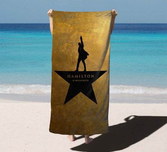 Hamilton The Musical Golden Beach Towels