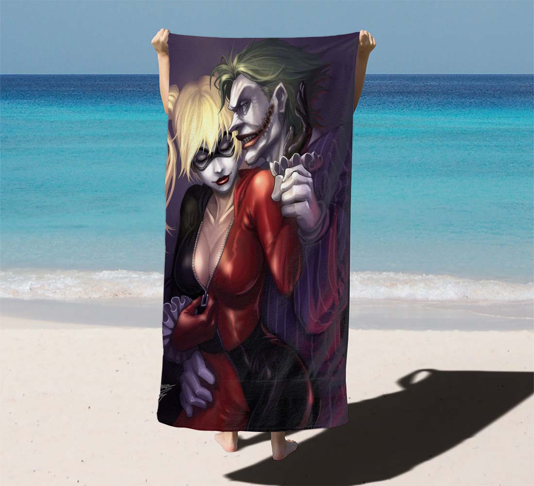 Harley Quinn 9 Beach Towels