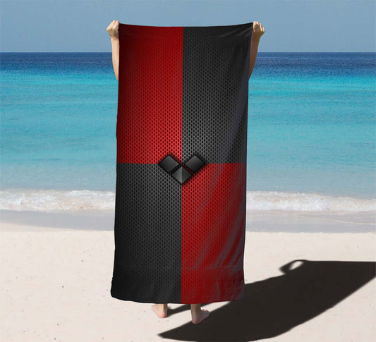 Harley Quinn Black Diamonds Beach Towels