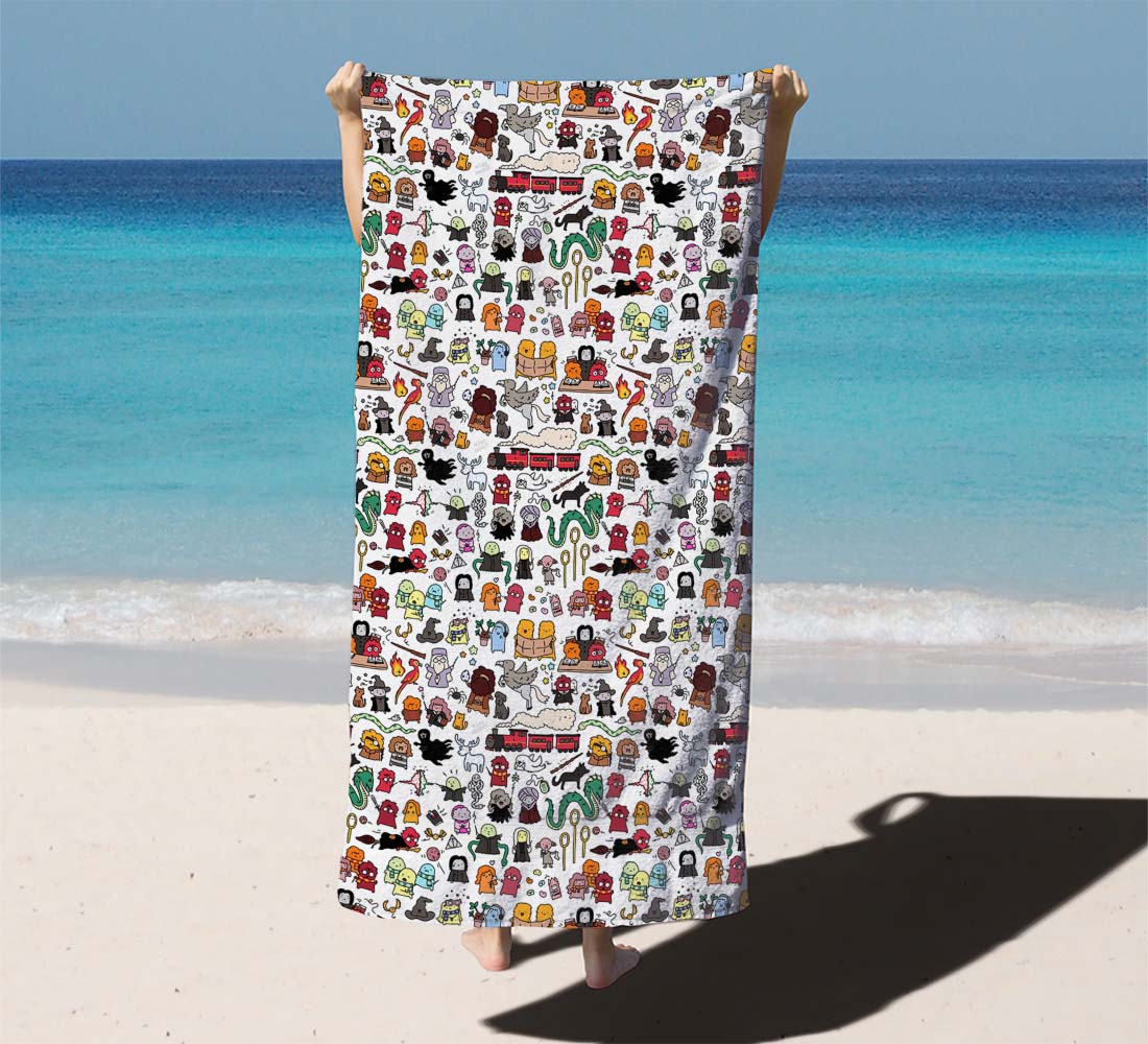 Harry Potter Pattern Beach Towels
