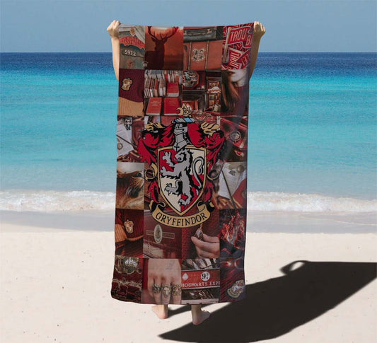 Harrypotter Gryffindor Pattern Style Beach Towels