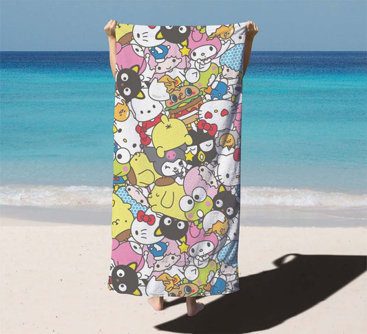 Hello Kitty Funy Pattern Beach Towels