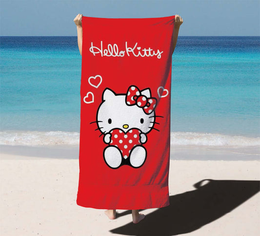 Hello Kitty Loving Pattern Beach Towels
