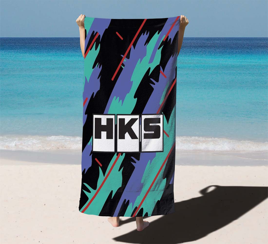 Hks Retro Pattern Beach Towels